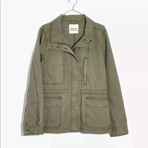 Madewell Passage Lightweight cotton Jacket in Desert Olive Women's size …